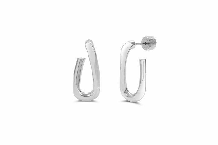 Isla Twisted Link Silver Earring Isla Twisted Link Silver Earring Earrings