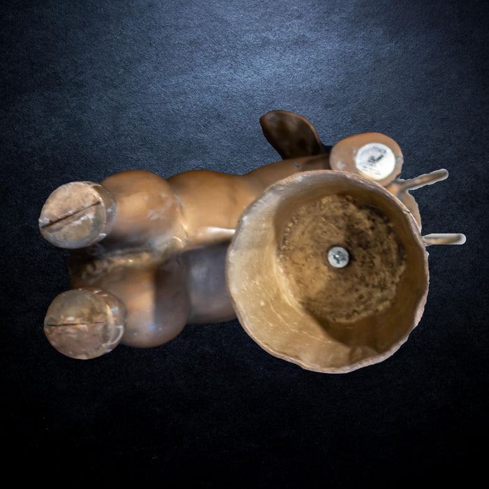 Large Brass Elephant Statue Doorstop 15" X 19"