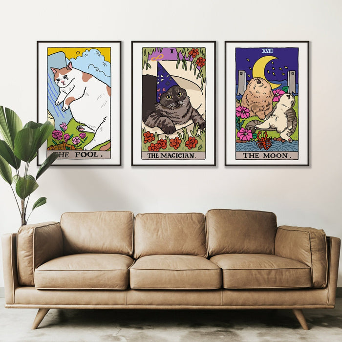 Ping Hatta: Cat Tarot Prints