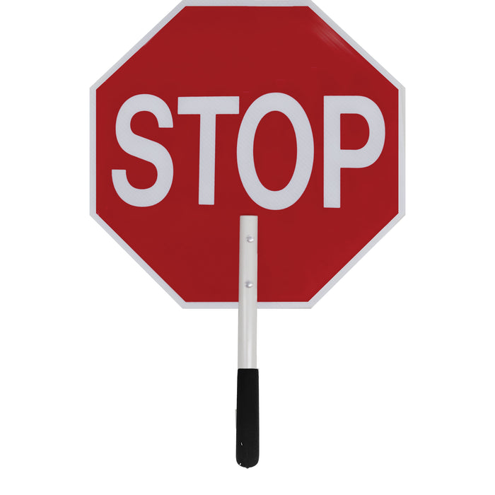 18" Lightweight Reflective Paddle Stop/Slow Sign