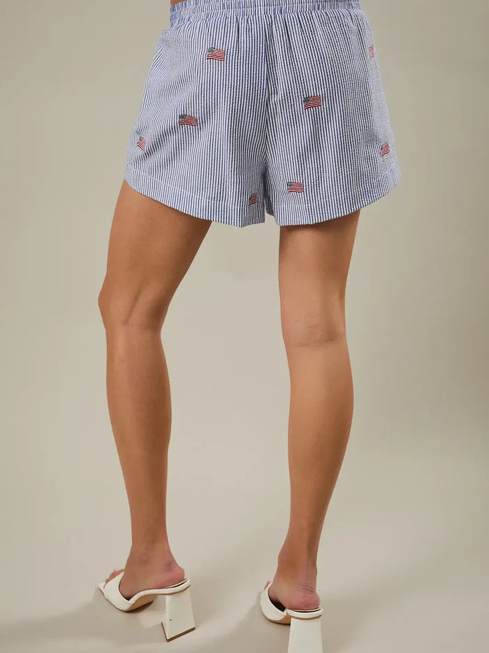 Americana Flag Button Down Top Americana Flag Button Down Top Tops