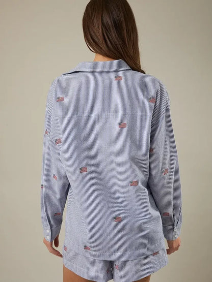 Americana Flag Button Down Top Americana Flag Button Down Top Tops