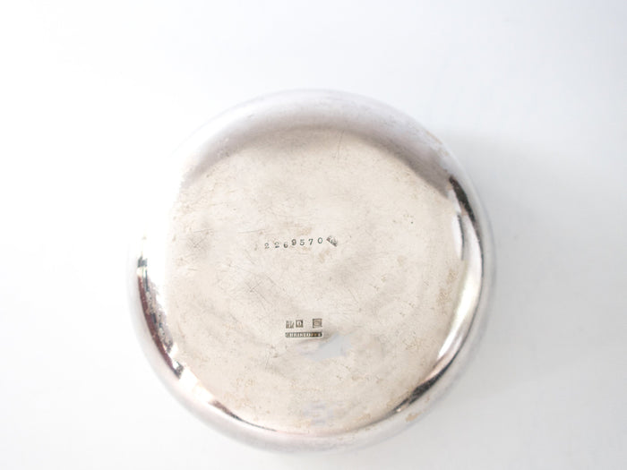 Antique Christofle Rubans French Silver Plate Small Bowl Wine Stand Silver And Silverplate