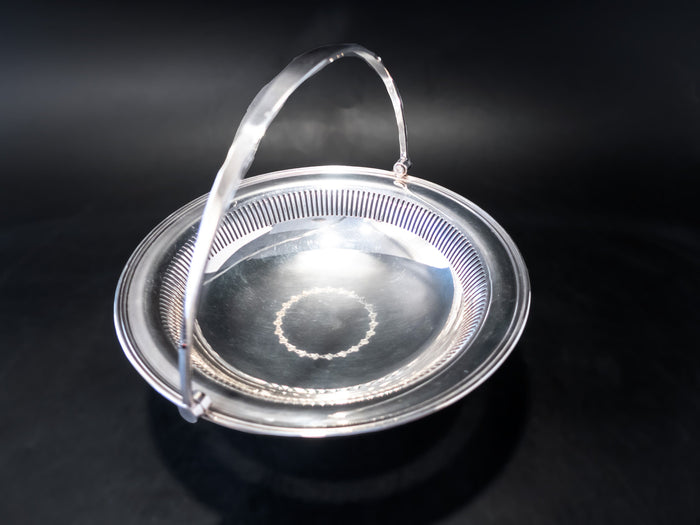Antique Hotel Silver Plate Basket Mappin And Webb London Silver And Silverplate