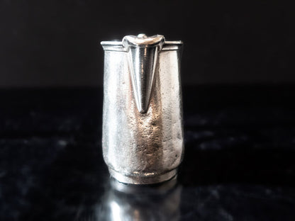Antique Regina Palast Hotel Silver Soldered Creamer Pitcher Wellner Soehne Germany