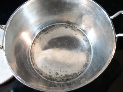 Antique Silver Plate Barrel Ice Bucket Chiller Butter Tub Poole Silver Co