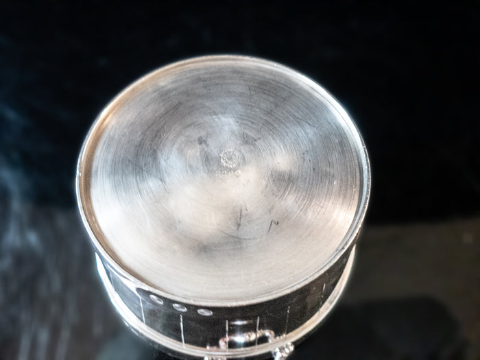 Antique Silver Plate Barrel Ice Bucket Chiller Butter Tub Poole Silver Co