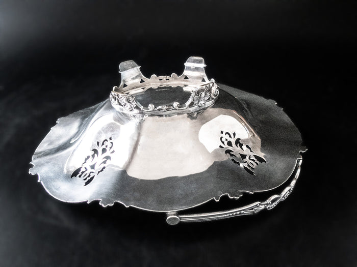 Antique Silver Plate Bride Basket England Hawksworth Eyre & Co Trays & Platters