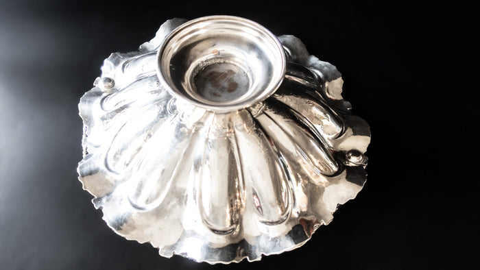 Antique Silver Plate Bride Basket With Applied Detailing Decorative Trays