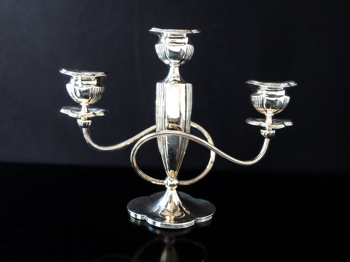 Antique Silver Plate Candelabra Silver Plate 3 Light Candle Holder Pairpoint Mfg Co Silver And Silverplate