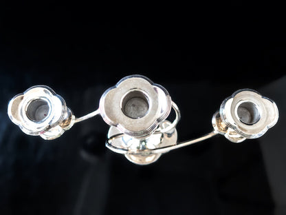 Antique Silver Plate Candelabra Silver Plate 3 Light Candle Holder Pairpoint Mfg Co Silver And Silverplate