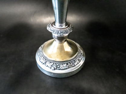 Antique Silver Plate Convertible Candelabra Candle Holder 5 Light Tall Candles And Candelabra