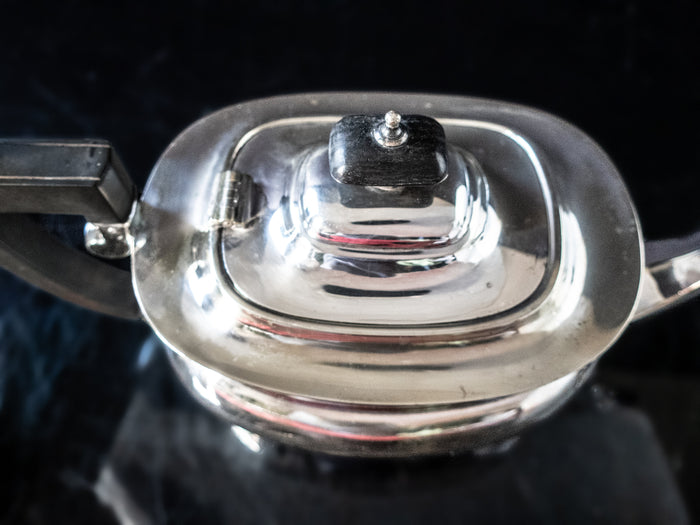 Antique Silver Plate Edwardian Art Deco Tea Set Hard Soldered Set