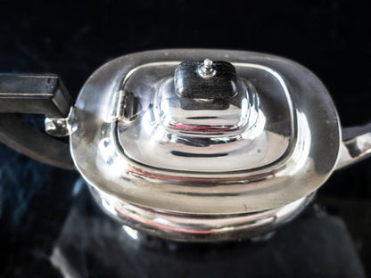 Antique Silver Plate Edwardian Art Deco Tea Set Hard Soldered Set
