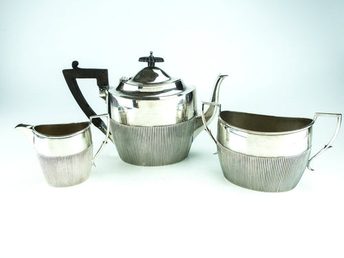 Antique Silver Plate Edwardian Tea Set James Dixon & Sons Sheffield Circa Early 1900s