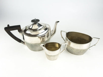 Antique Silver Plate Edwardian Tea Set James Dixon & Sons Sheffield Circa Early 1900s