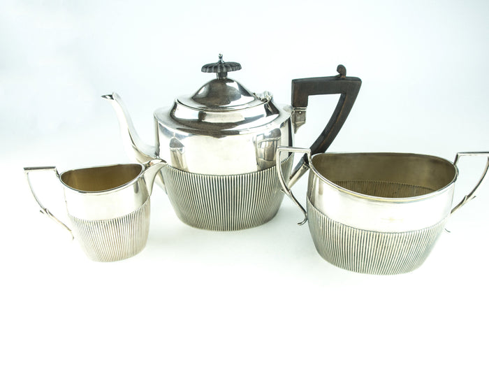 Antique Silver Plate Edwardian Tea Set James Dixon & Sons Sheffield Circa Early 1900s