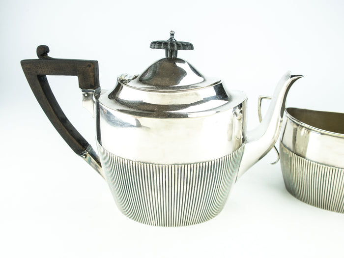 Antique Silver Plate Edwardian Tea Set James Dixon & Sons Sheffield Circa Early 1900s