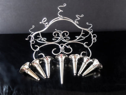 Antique Silver Plate Epergne Bud Vase Holder