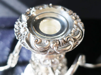 Antique Silver Plate Epergne Convertible Candelabra