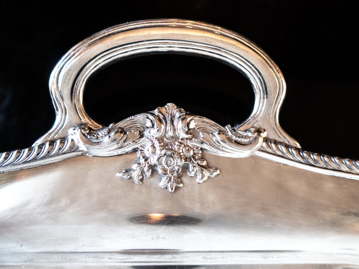 Antique Silver Plate Serving Tray Georgian By Community Plate