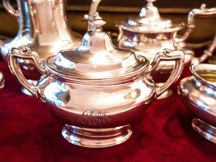 Antique Silver Plate Tea Set Coffee Service Set By Gorham Circa 1916 Tea and Coffee Sets