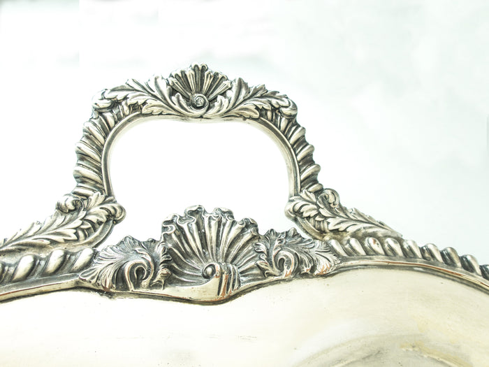 Antique XL Silver Plate Serving Tray Barbour Silver Co Circa 1890s