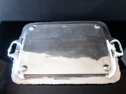 Antique XL Silver Plate Serving Tray Ellis Barker England 1906