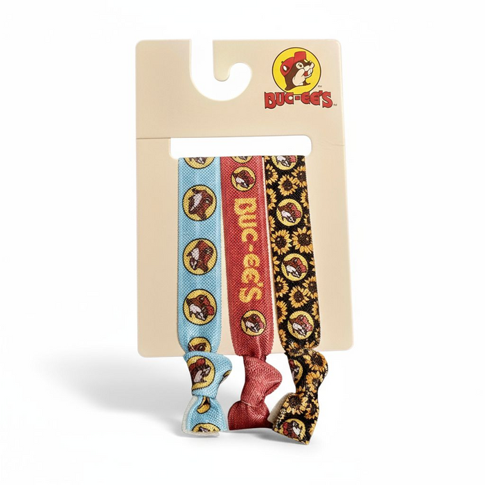 Buc-ee's 3pk Hair Ties Sunflower Edition