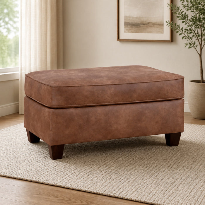 Carleigh Ottoman - Camel - Wichita Home Outlet