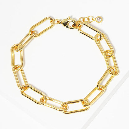 Chunky Paper Clip Bracelet for Charm Bar Chunky Paper Clip Bracelet for Charm Bar Bracelet