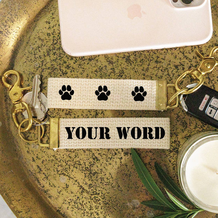 Dog Dad 3 Paw Print Keychain Dog Dad 3 Paw Print Keychain Accessories
