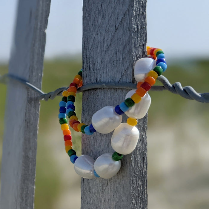 Ellen Chiu: Rainbow Pearl Bracelet