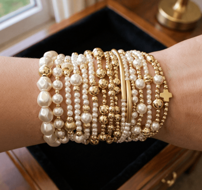 Enewton Purpose Pearl 6mm Bead Bracelet Enewton Purpose Pearl 6mm Bead Bracelet Bracelet