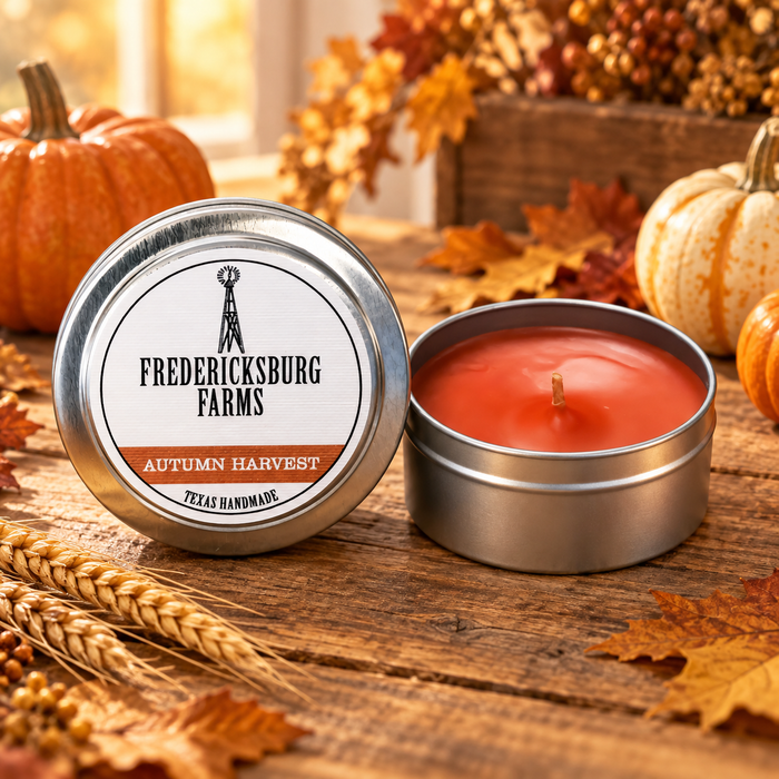 Fredericksburg Farms
Autumn Harvest Candle Travel Tin