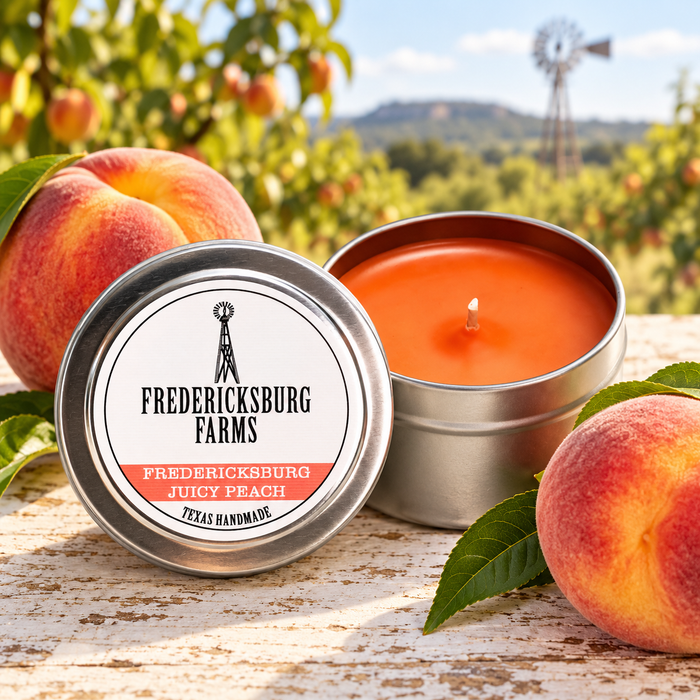 Fredericksburg Farms
Fredericksburg Juicy Peach Candle Travel Tin