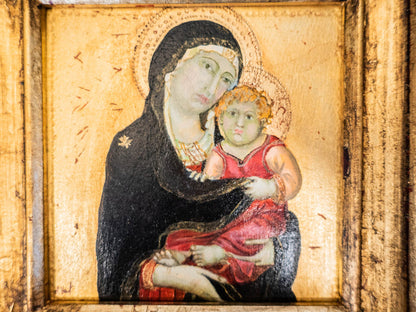 Gilded Framed Oil Painting Madonna And Child Antique Style Paintings And Art