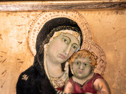 Gilded Framed Oil Painting Madonna And Child Antique Style Paintings And Art
