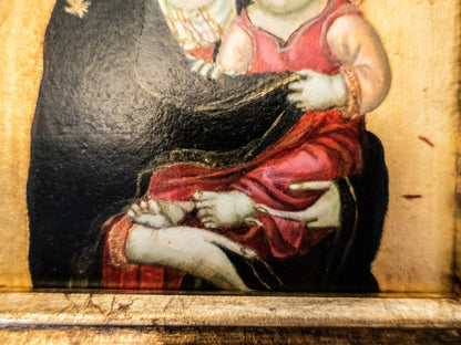 Gilded Framed Oil Painting Madonna And Child Antique Style Paintings And Art