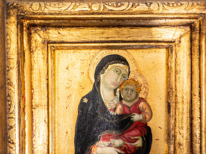 Gilded Framed Oil Painting Madonna And Child Antique Style Paintings And Art