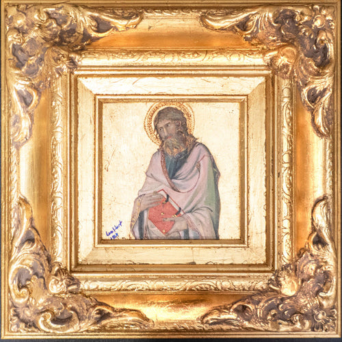 Gilded Framed Oil Painting Saint Andrew Antique Style