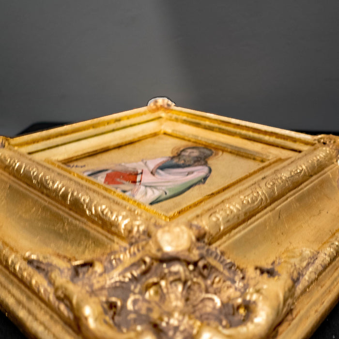 Gilded Framed Oil Painting Saint Andrew Antique Style