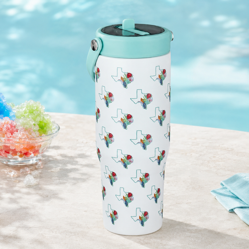H-E-B Texas Floral Tumbler, 32 oz