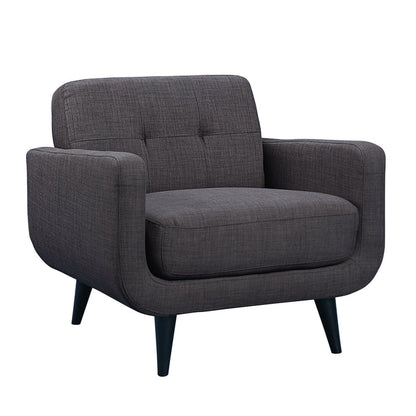 Hadley Tufted Accent Chair - Heirloom Charcoal - Wichita Home Outlet