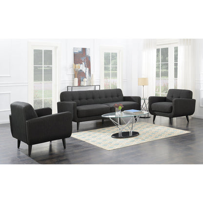 Hadley Tufted Accent Chair - Heirloom Charcoal - Wichita Home Outlet