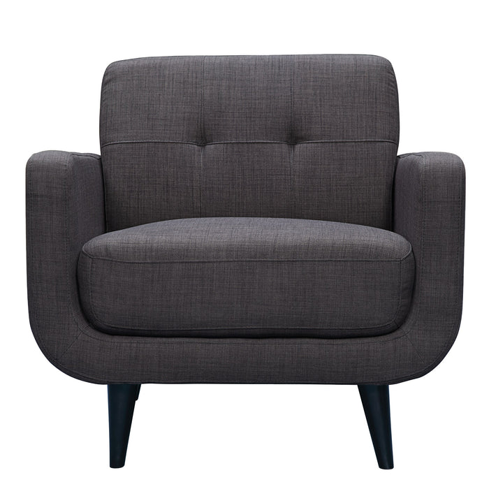 Hadley Tufted Accent Chair - Heirloom Charcoal - Wichita Home Outlet