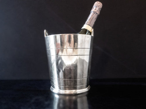 Hotel Style Silver Soldered Ice Bucket Champagne Chiller Sheffield England