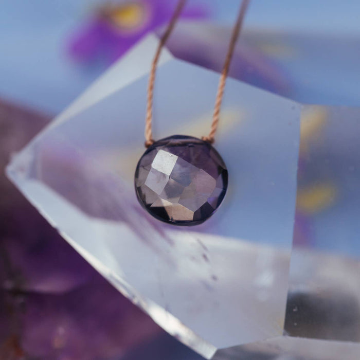 Iolite Gemstone Necklace - I Believe in You Iolite I Believe in You Necklace | Gemstone Gift for Her | The Red Owl Necklaces