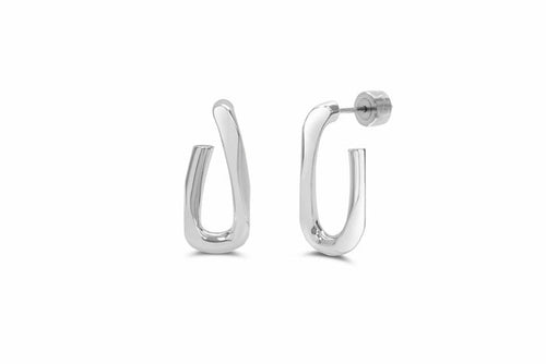 Isla Twisted Link Silver Earring Isla Twisted Link Silver Earring Earrings