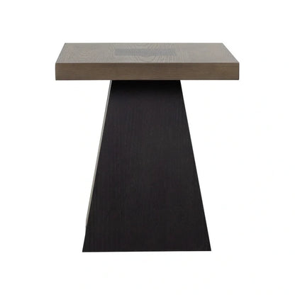 Jemma Two-Tone End Table - Gray and Dark Espresso - Wichita Home Outlet